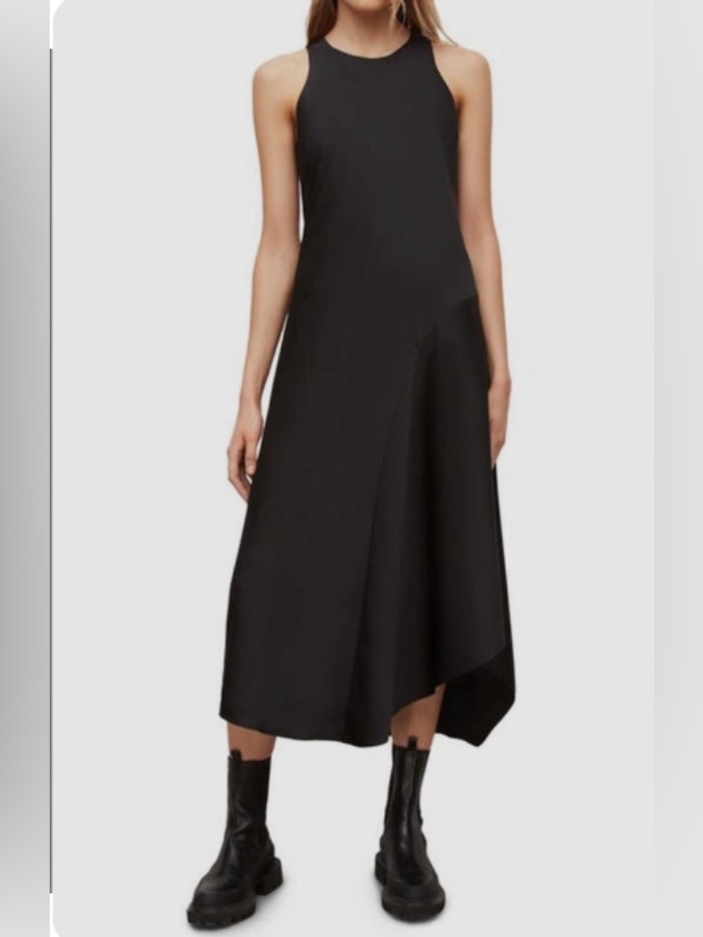 AllSaints Juni Dress | Black Maxi | Size XS
